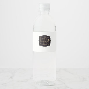 Étiquette Pour Bouteilles D'eau Forêts Mystiques Fantastiques Whimsigoth, Lunes &