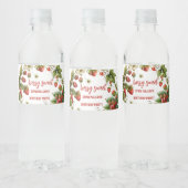 Étiquette Pour Bouteilles D'eau fraise 1er anniversaire Berry 1er (Bouteilles)