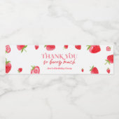 Étiquette Pour Bouteilles D'eau Fraise Berry fête d'anniversaire Favoriser (Étiquettes simples)