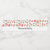 Étiquette Pour Bouteilles D'eau Fraise Berry Sweet Anniversaire (Étiquettes simples)