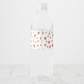 Étiquette Pour Bouteilles D'eau Fraise Birthday Berry Sweet (Dos)