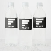 ÉTIQUETTE POUR BOUTEILLES D'EAU FRANK (Bouteilles)