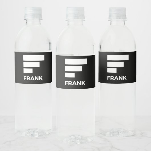 ÉTIQUETTE POUR BOUTEILLES D'EAU FRANK (Bouteilles)
