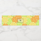 Étiquette Pour Bouteilles D'eau Fruits de citron vert orange (Étiquettes simples)