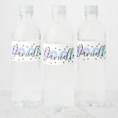 Étiquette Pour Bouteilles D'eau Funfetti (Bouteilles)