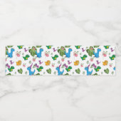 Étiquette Pour Bouteilles D'eau Funny Dinosaur (Étiquettes simples)