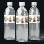 Étiquette Pour Bouteilles D'eau Funny Photo 30e anniversaire<br><div class="desc">Simple moderne 30e anniversaire Photo Black Gold design. Vous pouvez changer la photo facilement,  et si vous allez sur Cliquez pour customiser plus loin,  vous pouvez déplacer le Casquette d'anniversaire comme il fonctionne pour vous. Les produits correspondants se trouvent dans la collection 30th Birthday.</div>