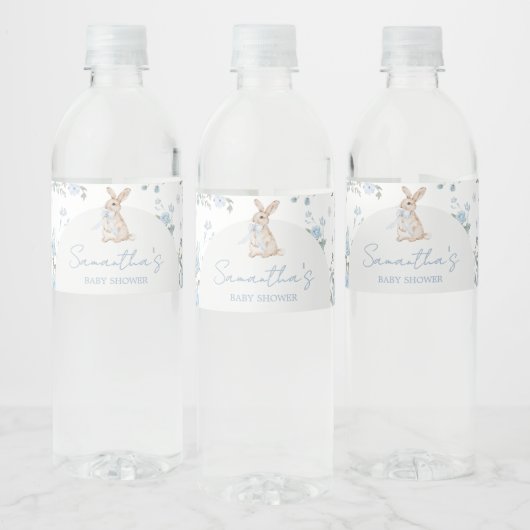 Étiquette Pour Bouteilles D'eau Garçon Un Baby shower De Lapin (Bouteilles)