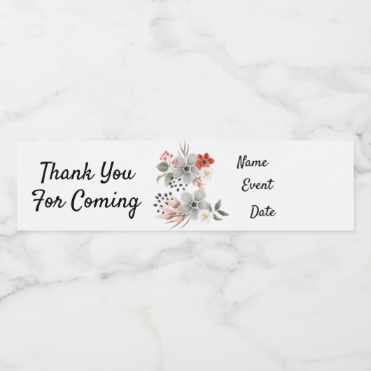 Étiquette Pour Bouteilles D'eau Générique Personnalisé (Étiquettes simples)