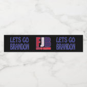Étiquette Pour Bouteilles D'eau Go Brandon - FJB (Étiquettes simples)