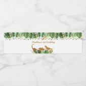 Étiquette Pour Bouteilles D'eau Gold Dinosaur Safari Anniversaire (Étiquettes simples)