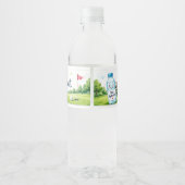 Étiquette Pour Bouteilles D'eau Golf (Dos)
