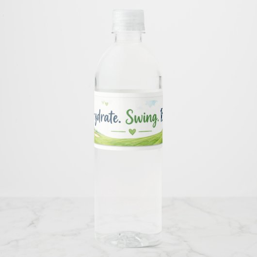 Étiquette Pour Bouteilles D'eau Golf (Devant)