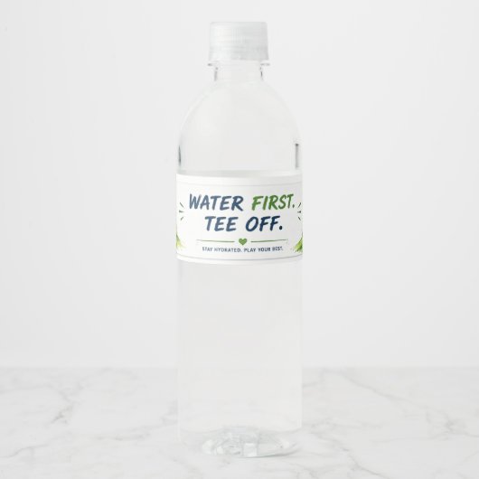 Étiquette Pour Bouteilles D'eau Golf (Devant)