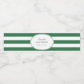 Étiquette Pour Bouteilles D'eau Golf vert (Étiquettes simples)