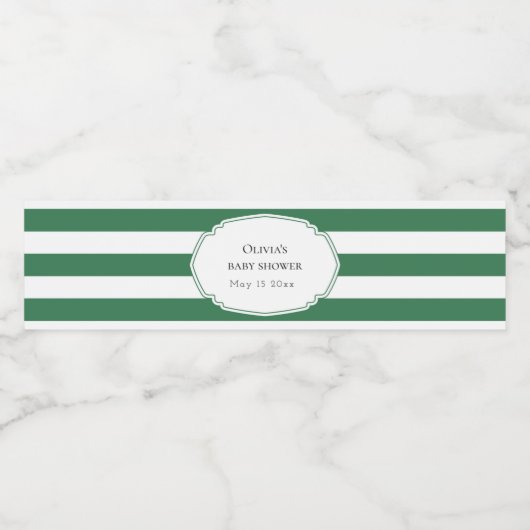 Étiquette Pour Bouteilles D'eau Golf vert (Étiquettes simples)