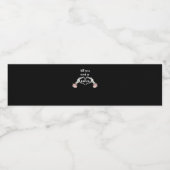 Étiquette Pour Bouteilles D'eau Gothique Valentines Classique - Squelette Mains Co (Étiquettes simples)