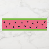 Étiquette Pour Bouteilles D'eau Graine de pastèque rose (Étiquettes simples)