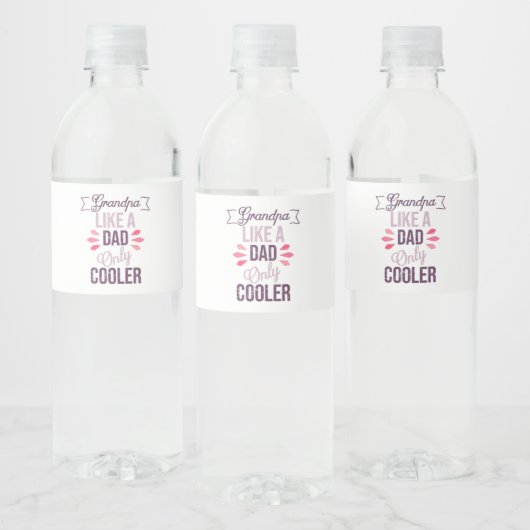 Étiquette Pour Bouteilles D'eau grand-père cool drôle dire (Bouteilles)