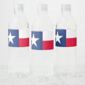 Étiquette Pour Bouteilles D'eau Graphique d'indicateur d'état Texas dynamique sur  (Bouteilles)