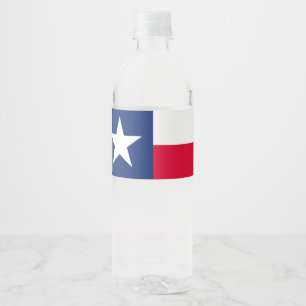 Étiquette Pour Bouteilles D'eau Graphique d'indicateur d'état Texas dynamique sur