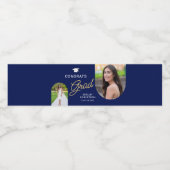 Étiquette Pour Bouteilles D'eau Grats Grand Script Arche moderne 2 Photo (Étiquettes simples)