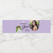 Étiquette Pour Bouteilles D'eau Grats Grand Script Arche moderne 2 Photo (Étiquettes simples)