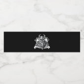 Étiquette Pour Bouteilles D'eau Guerrier viking porteur (Étiquettes simples)