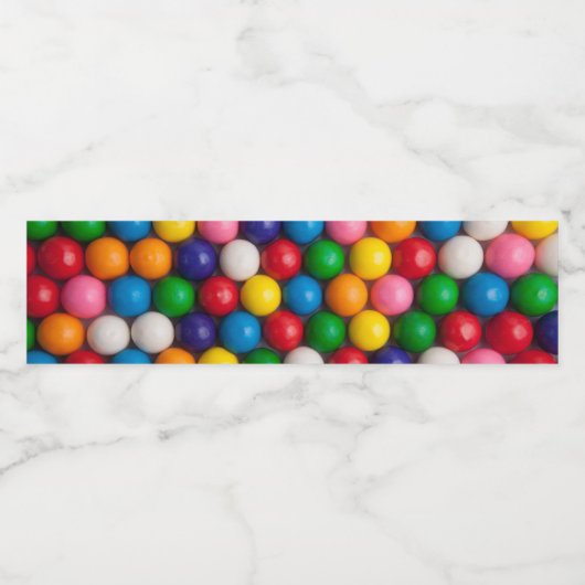 Étiquette Pour Bouteilles D'eau Gumballs (Étiquettes simples)