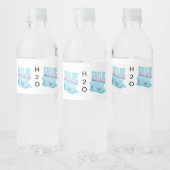 ÉTIQUETTE POUR BOUTEILLES D'EAU H2O (Bouteilles)