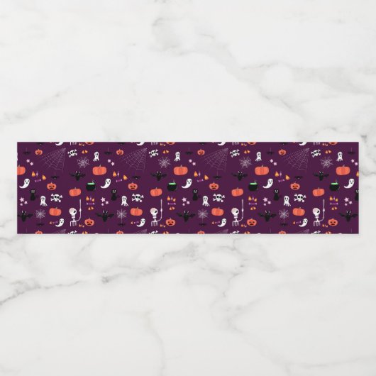 Étiquette Pour Bouteilles D'eau Halloween (Étiquettes simples)