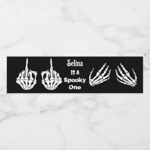 Étiquette Pour Bouteilles D'eau Halloween Anniversaire Soirée Skeleton Halloween