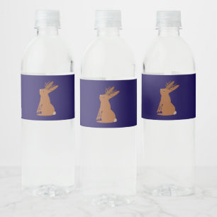 Étiquette Pour Bouteilles D'eau Halloween Jackalope Trick ou Treat Patterned