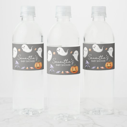 Étiquette Pour Bouteilles D'eau Halloween Petit Boo Ghost Baby shower (Bouteilles)