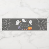 Étiquette Pour Bouteilles D'eau Halloween Petit Boo Ghost Baby shower (Étiquettes simples)