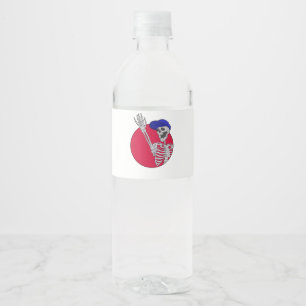 Étiquette Pour Bouteilles D'eau Hey Friends Squelette Cool et Drôle