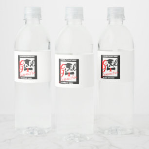 Étiquette Pour Bouteilles D'eau Hydrater votre succès : Graduation personnalisée