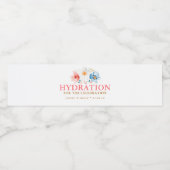 Étiquette Pour Bouteilles D'eau Hydration pour la fête - Fleur sauvage (Étiquettes simples)