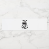 Étiquette Pour Bouteilles D'eau I Yam What I Yam Classic Meme Design (Étiquettes simples)