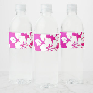 Étiquette Pour Bouteilles D'eau Impression hawaïenne