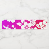 Étiquette Pour Bouteilles D'eau Impression hawaïenne (Étiquettes simples)