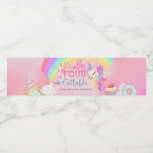 Étiquette Pour Bouteilles D'eau Incartable (Étiquettes simples)