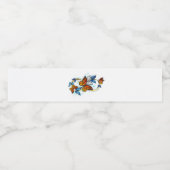 Étiquette Pour Bouteilles D'eau Infinité de papillons monarques (Étiquettes simples)