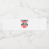 ÉTIQUETTE POUR BOUTEILLES D'EAU INFIRMIÈRE ORTHOPÉDIQUE (Étiquettes simples)