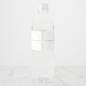 Étiquette Pour Bouteilles D'eau Inline | Mariage minimaliste moderne (Dos)