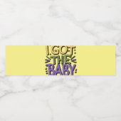 Étiquette Pour Bouteilles D'eau J'ai un bébé - Mardi gras design (Étiquettes simples)