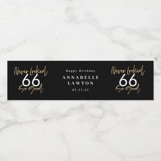 Étiquette Pour Bouteilles D'eau jamais eu si bonne fête d'or (Étiquettes simples)