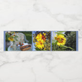 Étiquette Pour Bouteilles D'eau Jardin de papillons (Étiquettes simples)