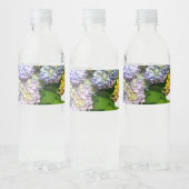 Étiquette Pour Bouteilles D'eau Jardins d'Hydrangea, rose, bleu, violet (Bouteilles)
