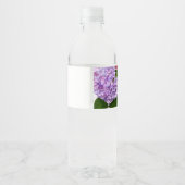 Étiquette Pour Bouteilles D'eau Jardins d'Hydrangea, rose, bleu, violet (Dos)